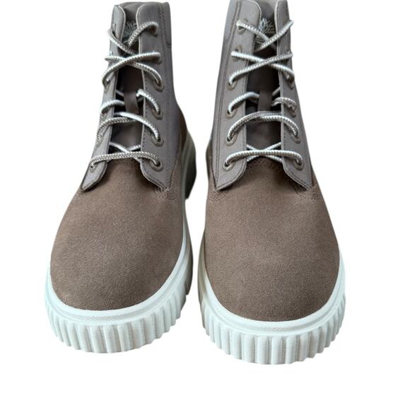 Timberland Women’s Greyfield Tan Suede Canvas Boots – Sz 10 - Picture 7 of 8